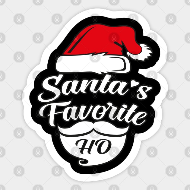 Santas Favorite Ho Sticker by MZeeDesigns